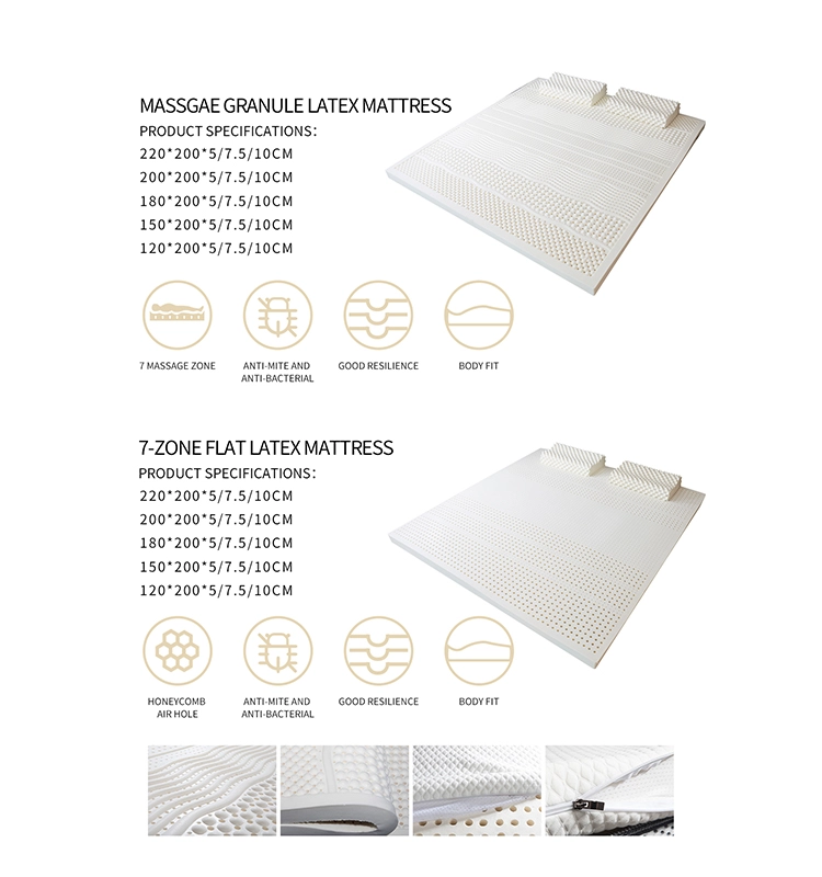 100 Natural Massage Latex Mattress